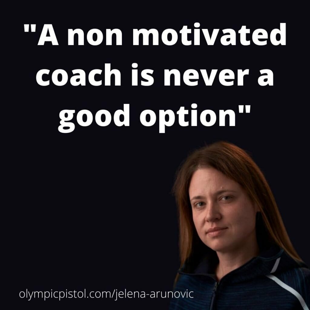 "A non motivated coach is never a good option" Jelena Arunovic
